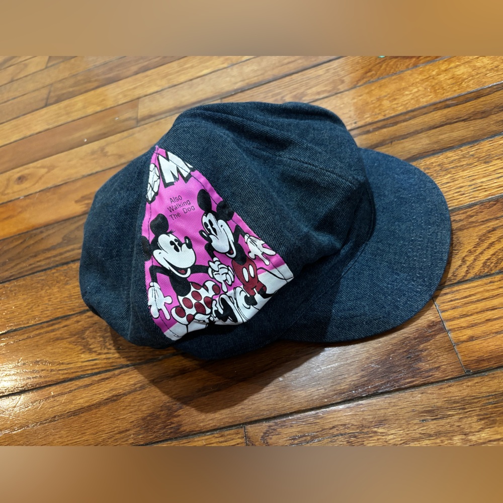 Vintage Disney Mickey and Minnie Paperboy cap Disneyland